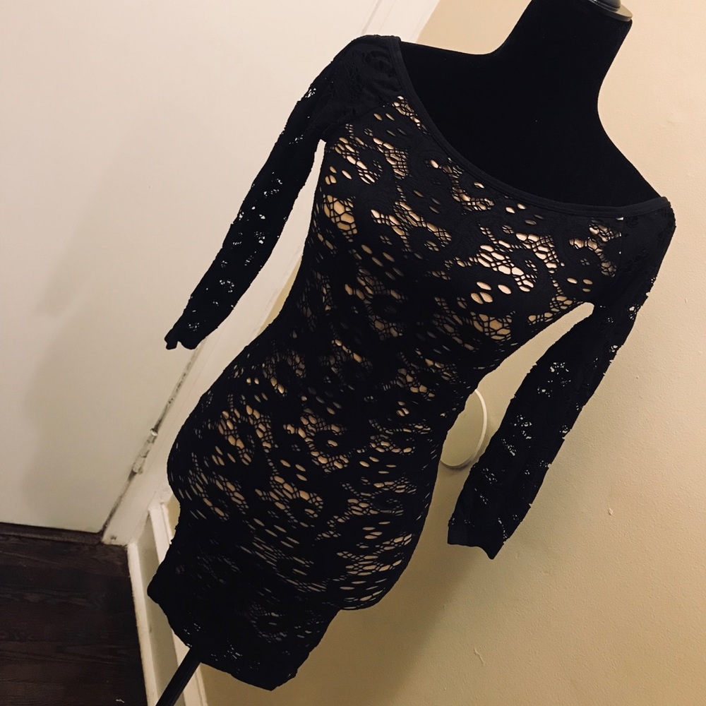 Guess Fitted Lace Dress